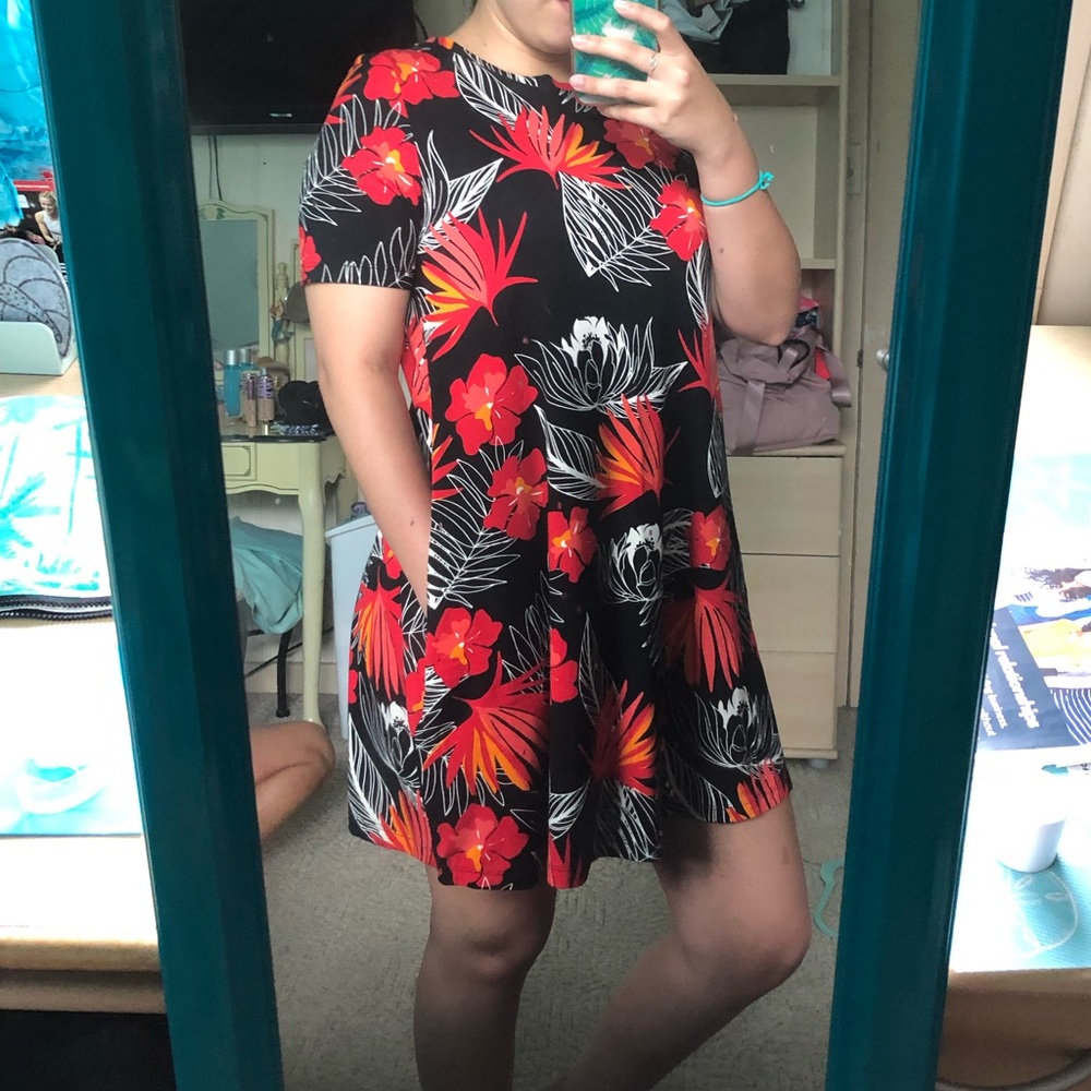 ❤️SOLD❤️ AVA SKY Dress Lia in Black Lotus - Picture 3 of 4